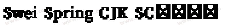 Swei Spring CJK SC字体转换